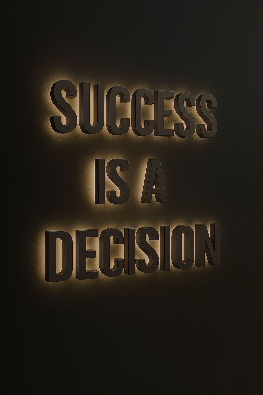 Success is a decision